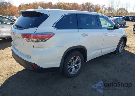 2014 Toyota Highlander Le Plus V6 из США, поврежденный, VIN 5TDBKRFH7ES032971